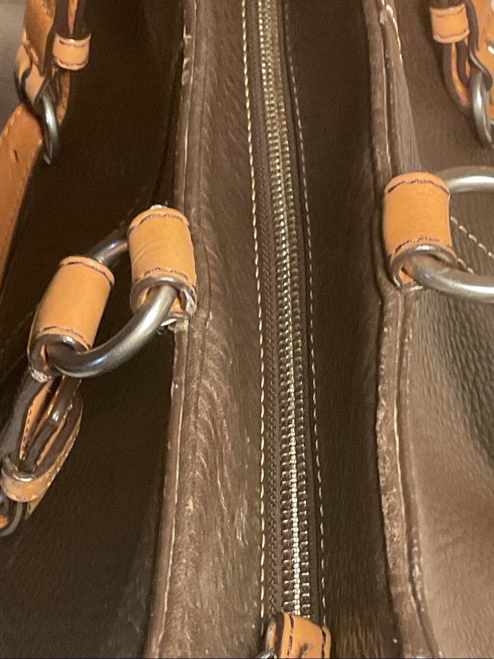 Coach Chelsea Brown leather shoulder bag large Tote - Picture 5 of 12